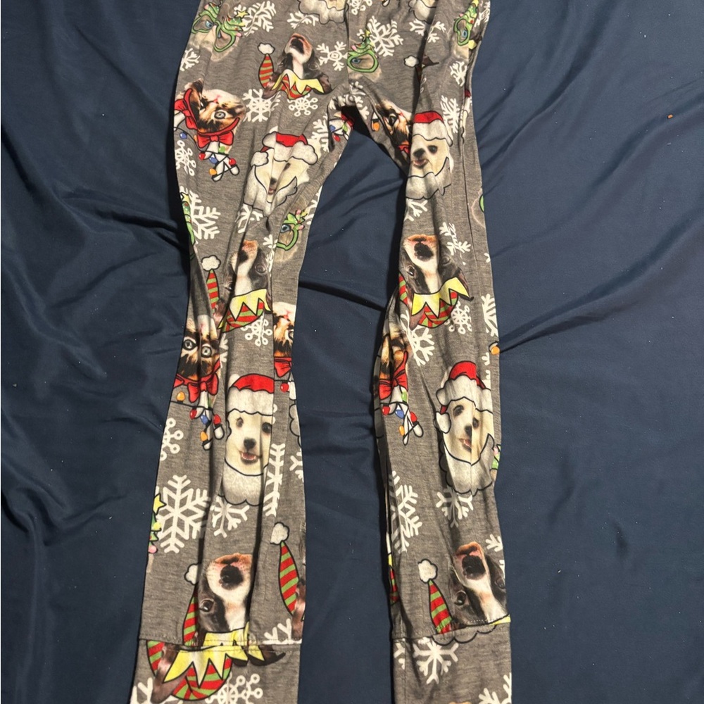 Justice Gray Dog and Snowflake Pajama Bottoms